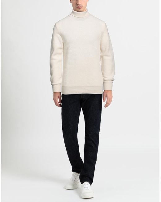 Brooksfield White Turtleneck for men