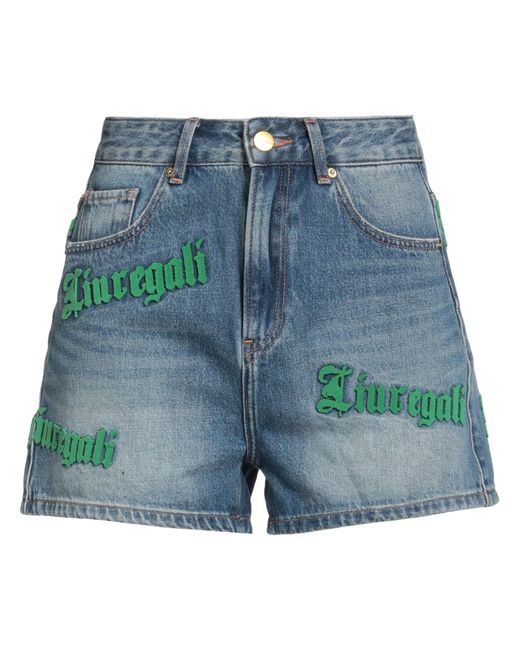 LIU REGALI Blue Denim Shorts