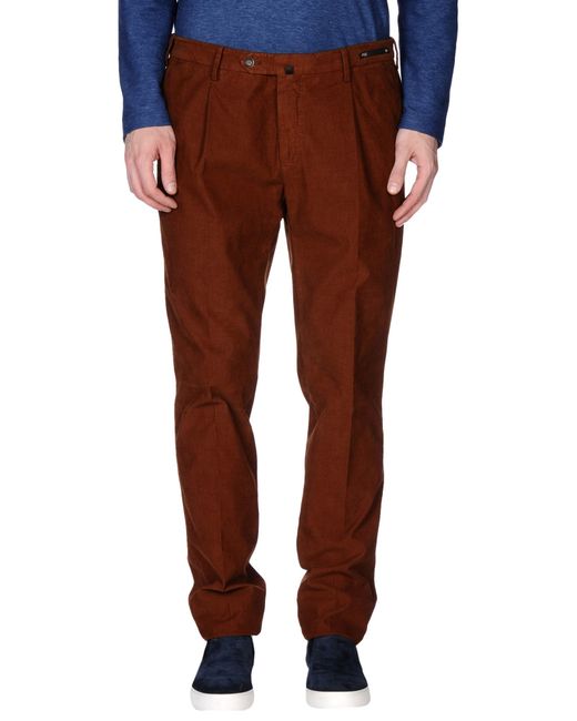 Pt01 Casual Trouser in Red for Men (Brown) | Lyst