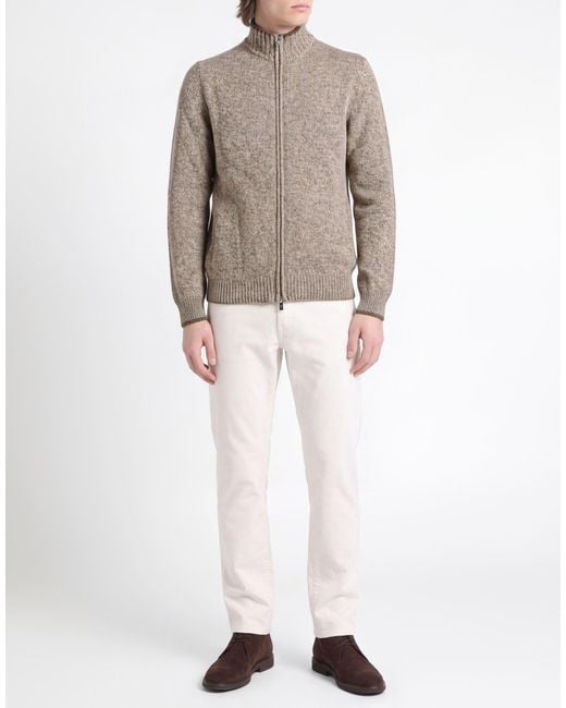 Fedeli Gray Cardigan for men