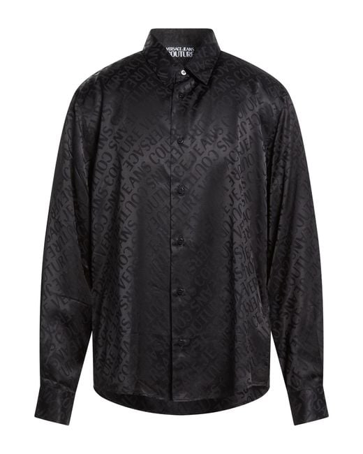 Versace Jeans Couture Black Shirt Viscose for men