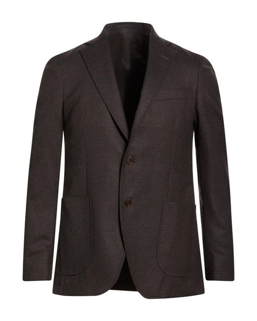 Tombolini Black Blazer Virgin Wool for men