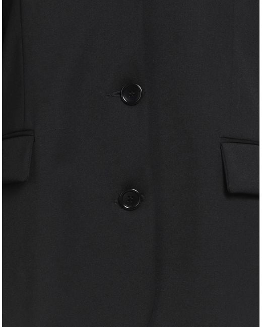 Hache Black Blazer Polyester, Virgin Wool, Elastane