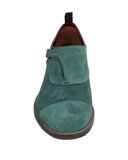 Barracuda Green Loafers Leather for men