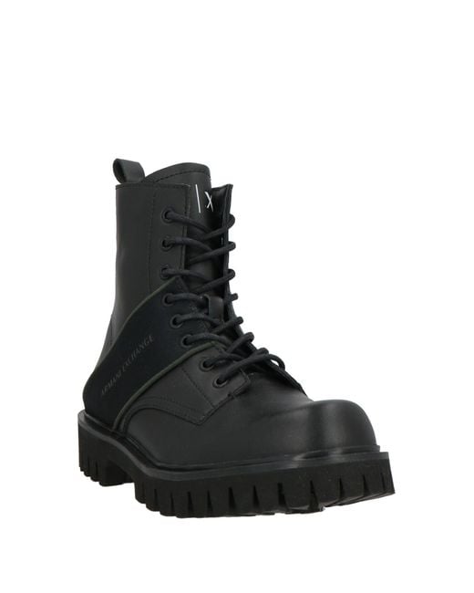 Botines De Caña Alta ARMANI EXCHANGE de hombre de color Black