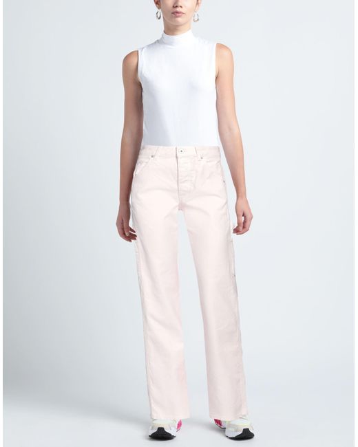 Heron Preston White Pants Cotton