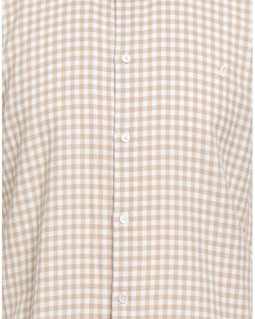 Brooksfield White Sand Shirt Cotton for men