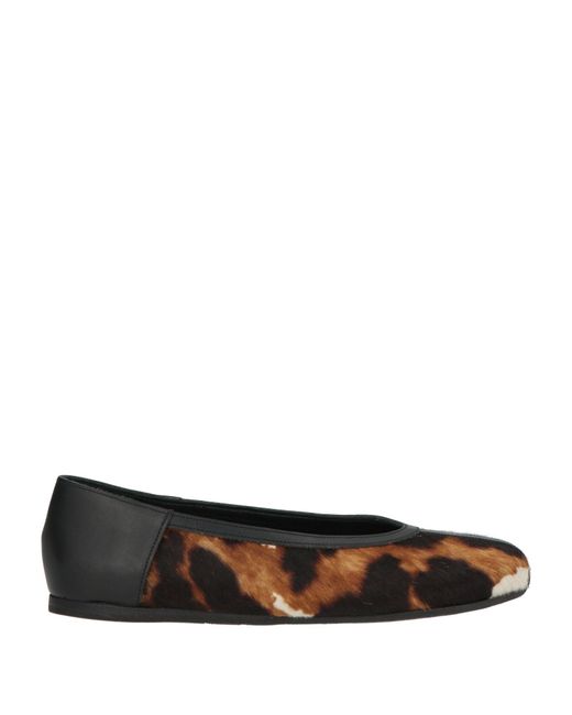 Ancient Greek Sandals Black Ballet Flats Calfskin