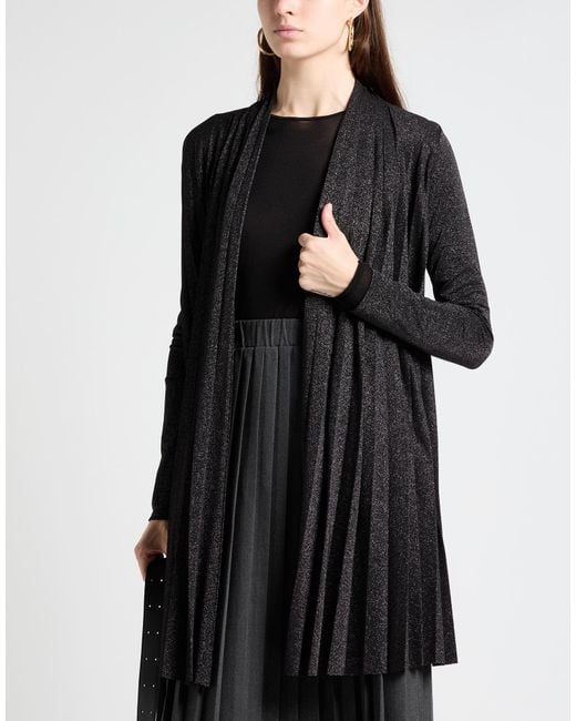 Kaos Black Cardigan Polyester, Viscose, Polyamide, Elastane