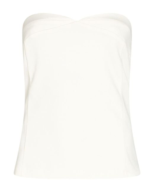 Liviana Conti White Ivory Top Polyamide, Viscose, Polyester, Silk