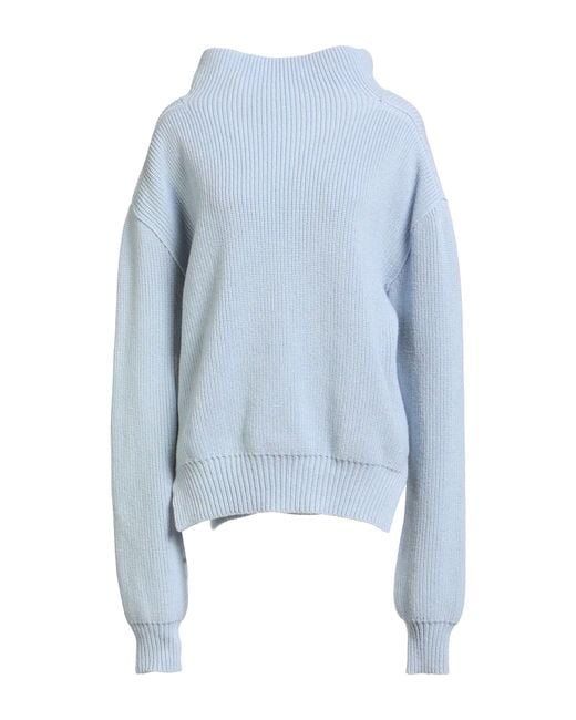 Rick Owens Blue Turtleneck
