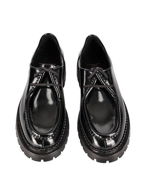 Chaussures à lacets Saint Laurent pour homme en coloris Black