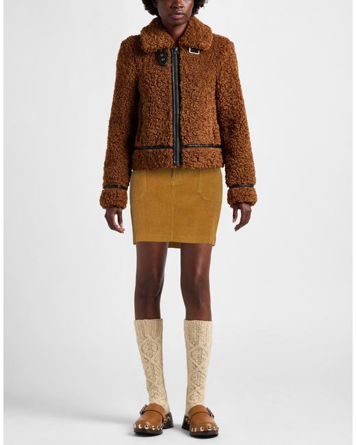 Maliparmi Natural Mini Skirt Cotton, Elastane