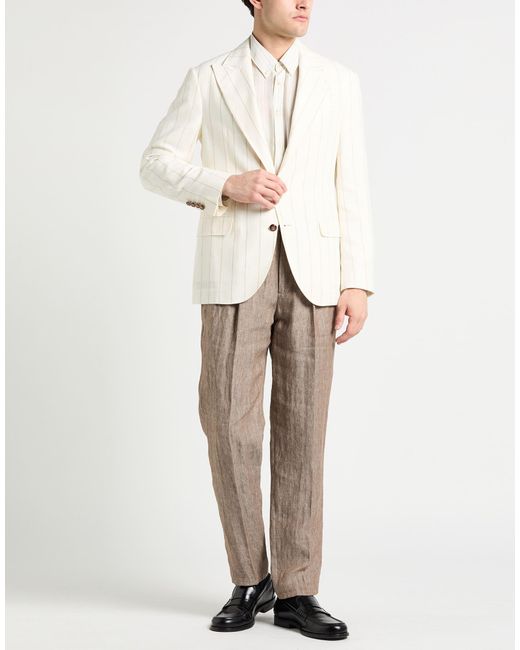 Brunello Cucinelli Natural Blazer for men