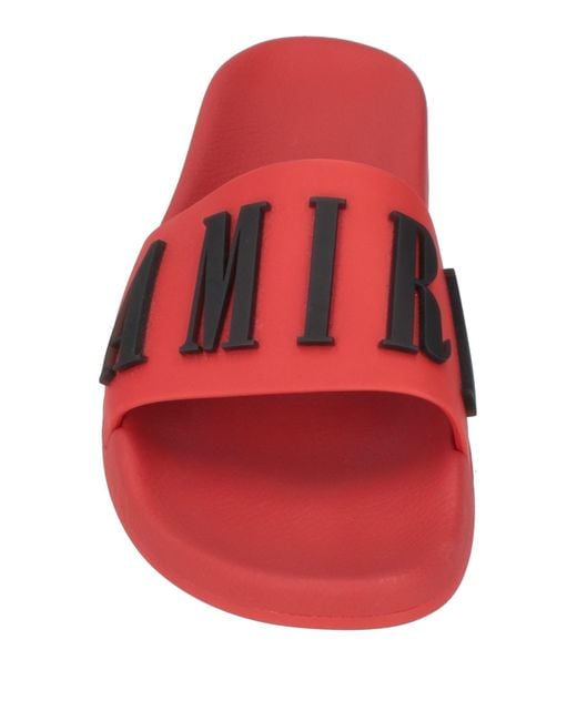 Amiri Red Sandals for men