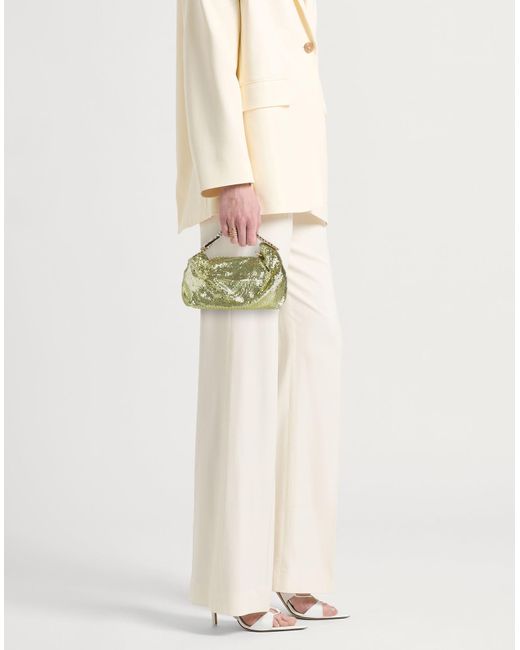 Gedebe Green Handbag Textile Fibers
