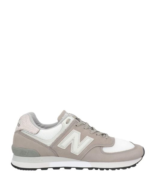 New Balance White Mesh Fabric Low-Top Sneakers for men