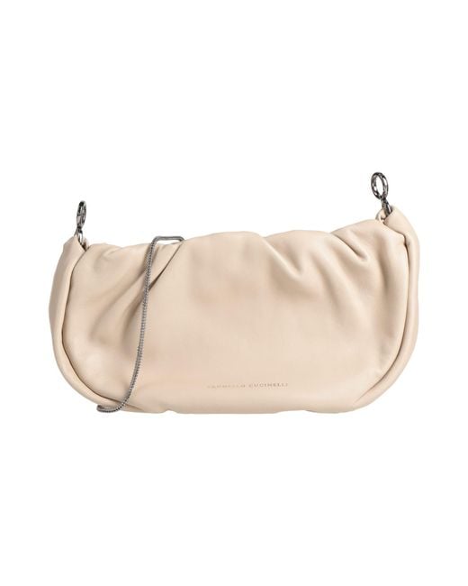 Brunello Cucinelli Natural Cross-Body Bag Leather