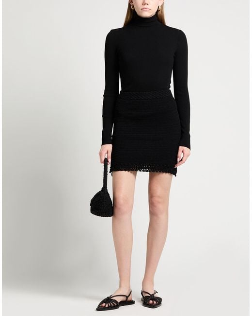 Zadig & Voltaire Black Mini Skirt Cotton