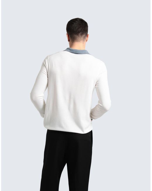 Giorgio Armani White Sweater for men