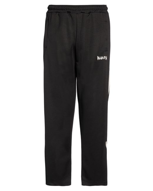DISCLAIMER Black Pants Polyester, Elastane for men