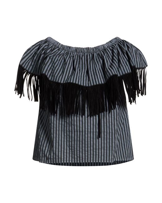 Le Volière Black Charcoal Top Cotton