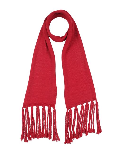 Daniele Alessandrini Red Scarf Polyamide, Wool, Viscose, Cashmere for men