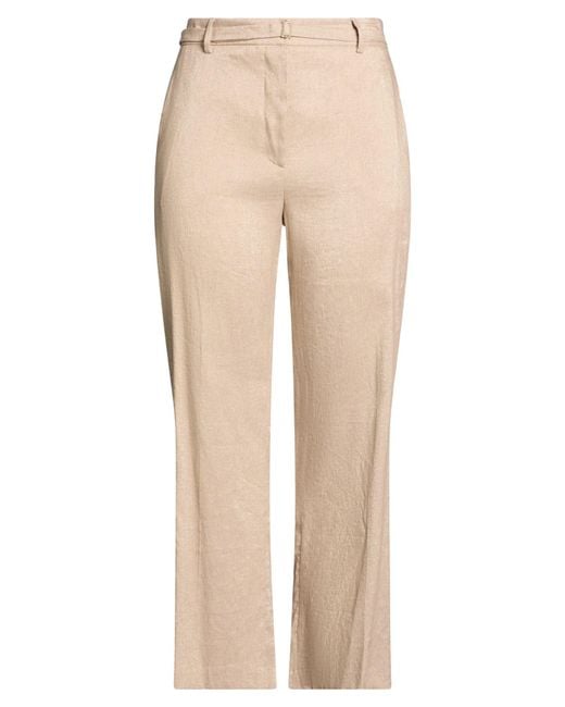SEVENTY VENEZIA Natural Pants Linen, Viscose, Polyamide, Polyester