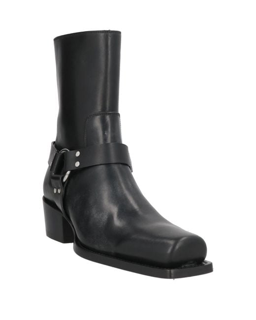 DSquared² Black Boot Calfskin for men