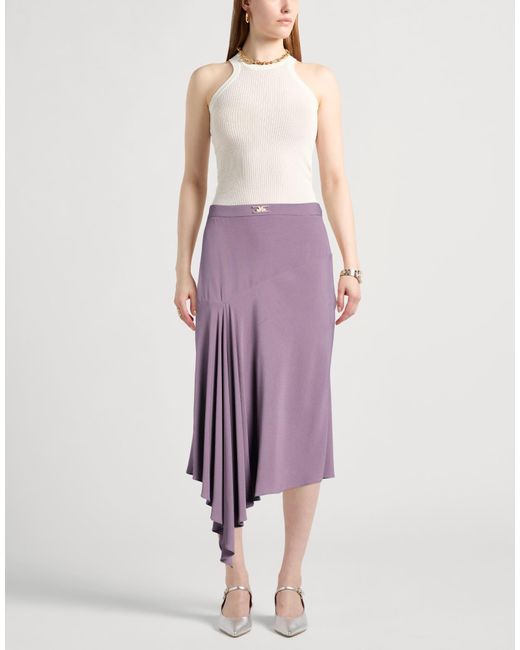 Elisabetta Franchi Purple Maxi Skirts