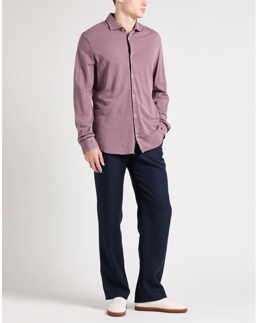 Fedeli Hemd in Purple für Herren