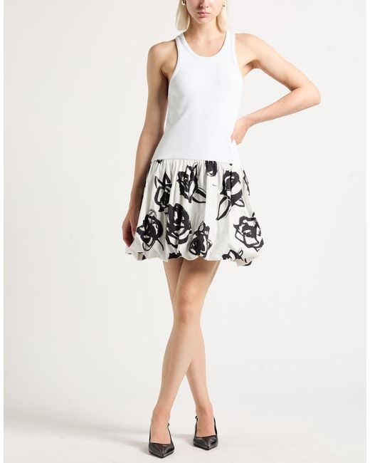 Robe Courte MSGM en coloris White