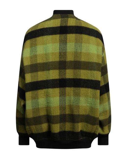 Rick Owens Green Jacket Wool, Alpaca Wool for men