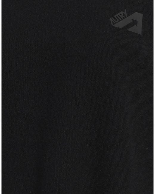Autry Black Sweatshirt Cotton, Elastane