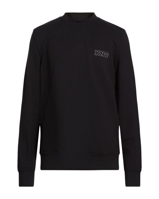 Kiton Black Knt Sweatshirt Cotton, Elastane for men