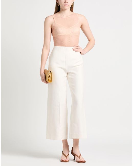 Elisabetta Franchi White Bodysuit Polyamide, Elastane