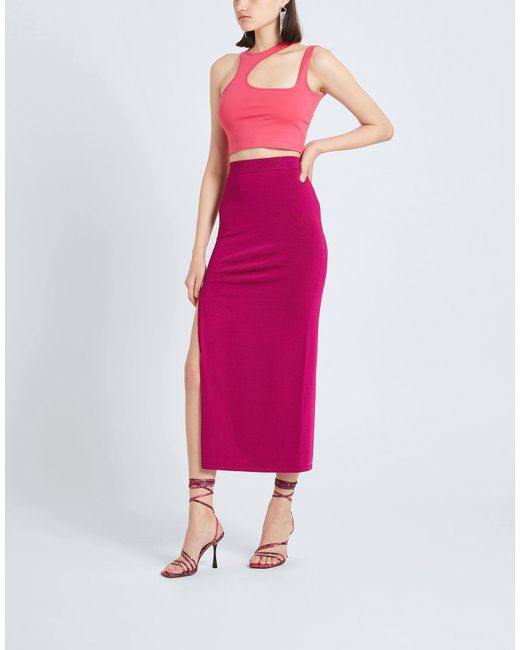 8 by YOOX Pink Maxi Skirt