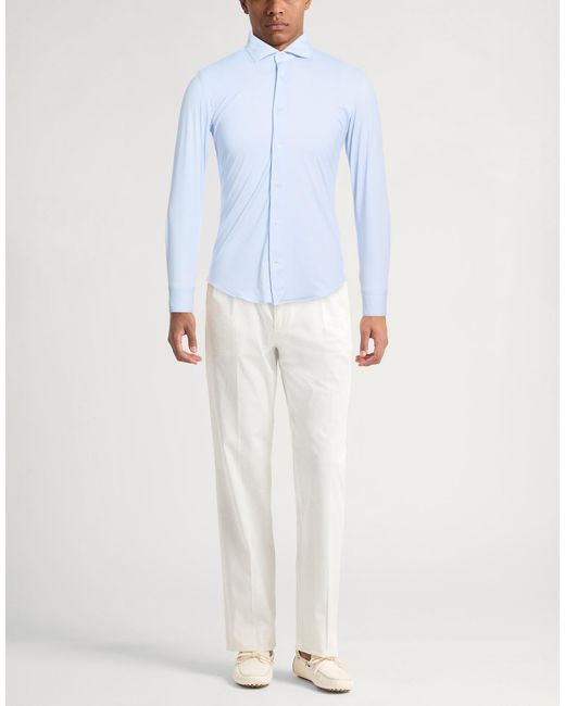 AT.P.CO Blue Sky Shirt Polyester, Elastane for men