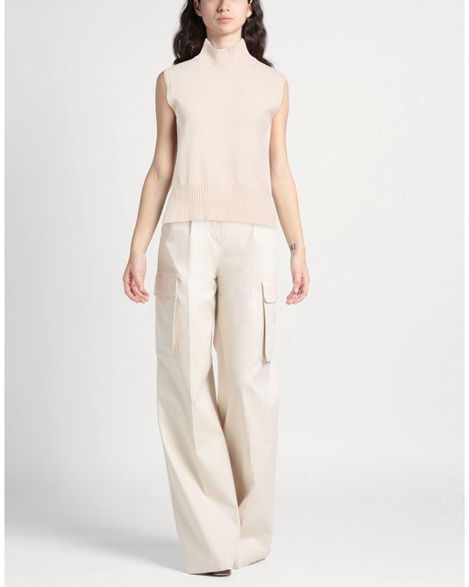 Anneclaire White Turtleneck Wool, Cashmere