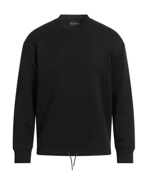 Felpa di Emporio Armani in Black da Uomo