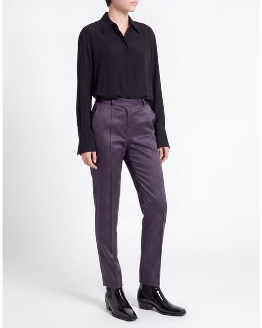 Elisabetta Franchi Purple Trouser