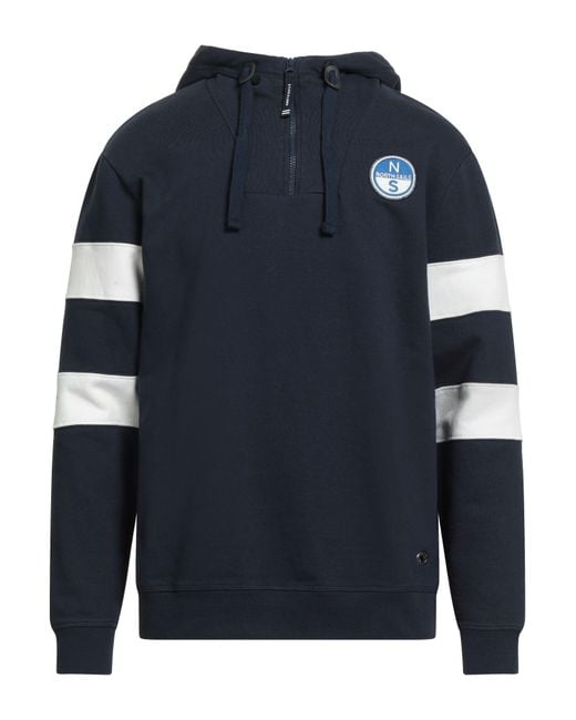 North Sails Blue Sweatshirt Cotton for men
