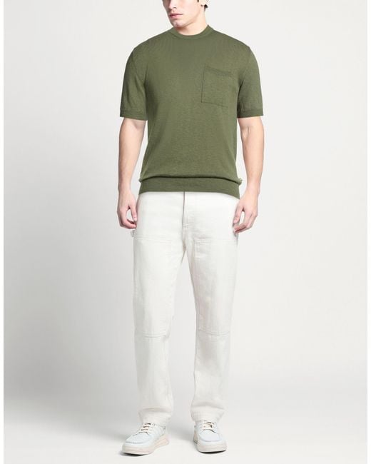 Irish Crone Green Jumper for men