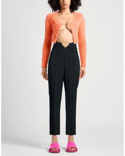 Moschino Black Pants Acetate, Viscose