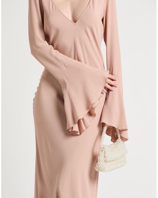 N°21 Pink Maxi Dress Acetate, Silk