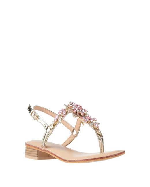 Gai Mattiolo Natural Thong Sandals