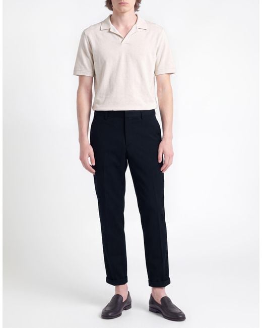 Dondup Blue Midnight Pants Polyester, Virgin Wool, Viscose, Elastane for men