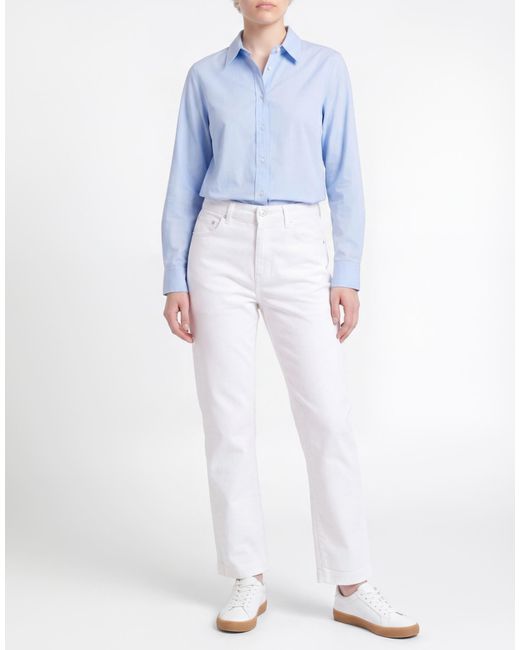 Kiton White Jeans Cotton, Elastane