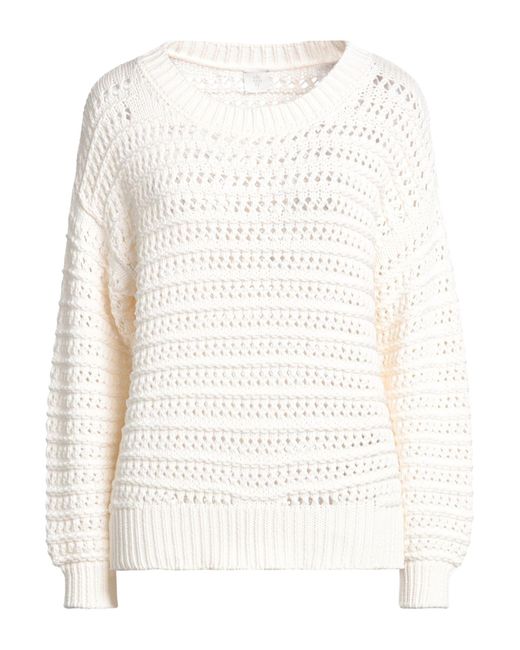 Eleventy White Sweater