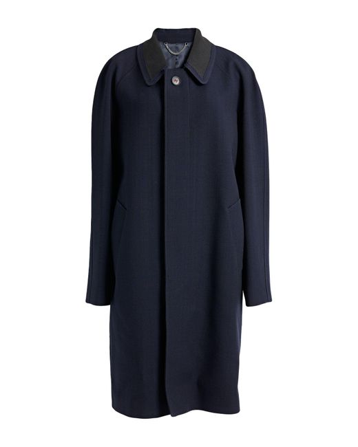 Maison Margiela Blue Overcoat & Trench Coat
